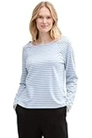 TOM TAILOR T-shirt met lange mouwen voor dames, , XL