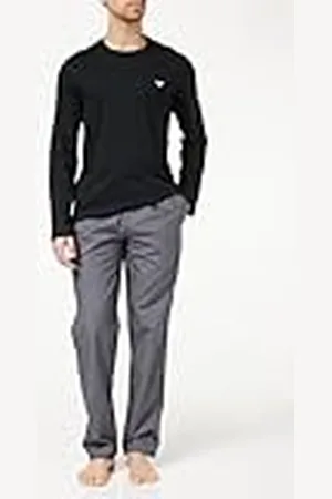Emporio Armani Yarn Dyed Woven Pajama Set van 2 stuks, , L