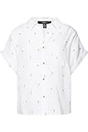 Mavi Dames Short Sleeve Shirt Blouse, wit, S, , S