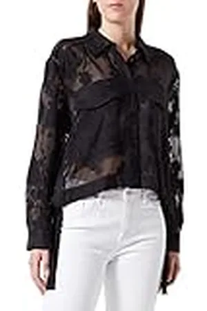 Taifun Dames 330310-11062 Jas Jeans + Stof, , 34, , 34
