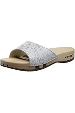Woody Heidi houten schoen voor dames, blanco, 36 EU, , 36 EU