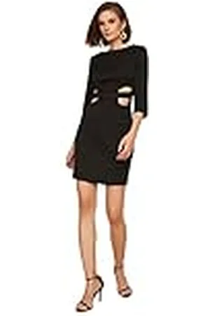 Trendyol Dames Zwarte Taille Gedetailleerde Casual Jurk, 34