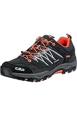 CMP KIDS RIGEL LOW TREKKING SHOES WP uniseks-kind Trekkingschoenen Low-Top, Anthracite Flash Orange, 30 EU