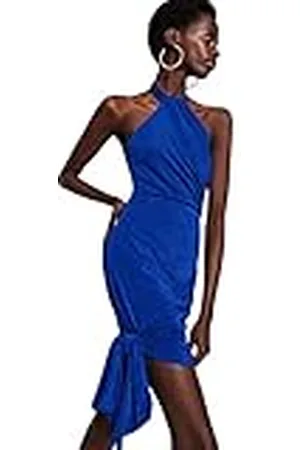 Trendyol Mini Bodycon getailleerde gebreide jurk voor dames, , 34