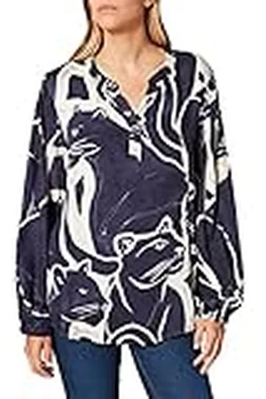 Comma, Damesblouse met lange mouwen, , 32/ Grote Maten