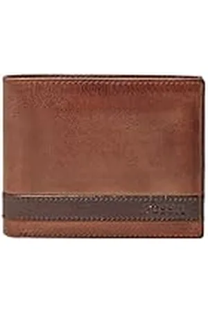 Fossil Portemonnee voor heren Quinn, - 100% leer Bifold 11,5 cm L x 2 cm B x 9 cm H ML3644200