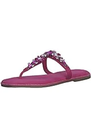 Marco Tozzi Dames 2-2-27107-20 lederen teenslippers flipflop, PINK Comb, 38 EU, , 38 EU