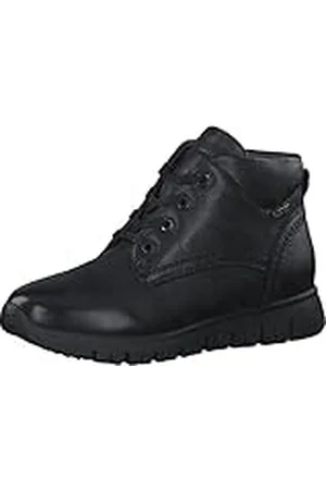 Tamaris Dames 8-8-86204-29-22 leer Comfort Fit uitneembaar voetbed veterschoenen sportieve flexibele zool enkellaarzen, , 39 EU Breed