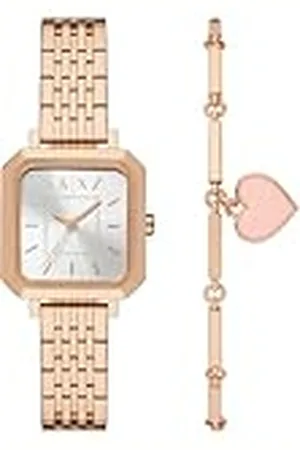 Armani Exchange Watch For Women, Quartz Movement and 27mm Case Size with Stainless steel, Leather or Silicone strap, , 27MM