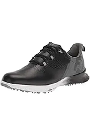FootJoy Heren FJ Fuel Golfschoen, zwart/houtskool/zilver, 11 UK, , 43.5 EU