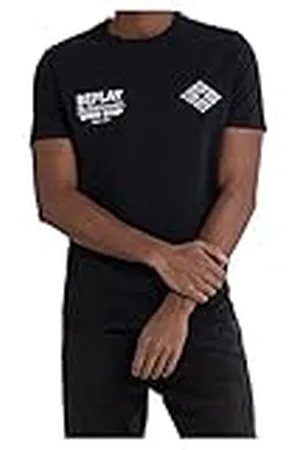 Replay Heren T-shirt korte mouwen met print, , XS