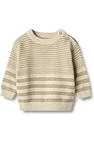WHEAT Jongens Knit Janus GOTS-gecertificeerde duurzame trui, , 86