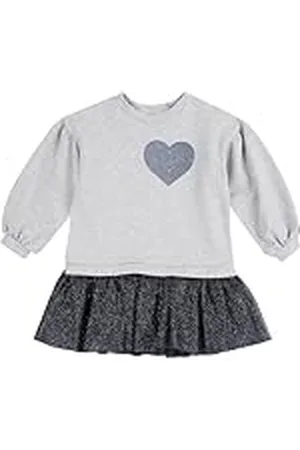 chicco Jurk voor meisjes, met lange mouwen, van zachte stof, wasbaar in de wasmachine, babykleding voor meisjes, ontworpen in Italië, , 12 Maanden