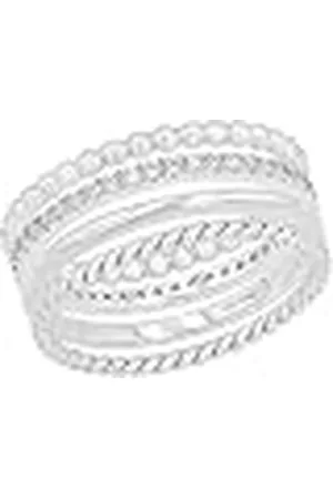 QS by s.Oliver Ring 925 Sterling Zilveren Dames Ringen, met Zirkonia synth., , Wordt geleverd in Sieraden geschenkverpakking, 2015041