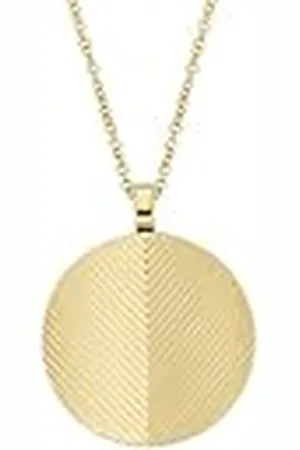Fossil Harlow Linear Texture Goudkleurige Roestvrijstalen Schakelketting voor Dames, JF04534710