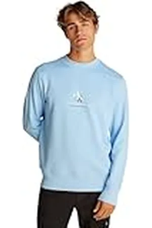 Calvin Klein CK JEANS Heren SHADOW LOGO CREW NECK J30J327470, Blauw (Blue Bell), S, , S