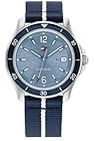 Tommy Hilfiger Analoge Quartz Horloge voor Vrouwen met Navy Blue Ocean Plastic Textiel Band - 1782511, , Nautisch/Sportief