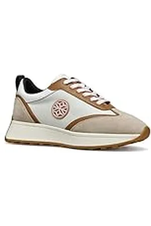 Geox D Amabel A sneakers voor dames, taupe/wit, 37 EU, , 37 EU
