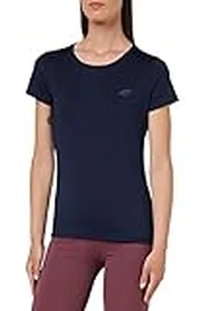 4F Dames functioneel T-shirt TSDF352 T-shirt FNK, Navy, S voor dames, , S