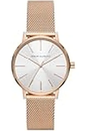 Armani Exchange Roségoudkleurig Roestvrijstalen Horloge met Drie Wijzers