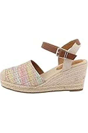 TOM TAILOR Dames 7490730007 sleehaksandalen, Rose-Multi, 37 EU, , 37 EU
