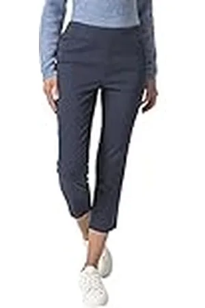 Damart Gabardine capribroek voor dames, stretch, Navy Blauw, 44