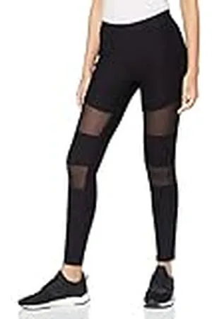 Urban classics Tech Mesh Rib Leggings voor dames, , XXL slank