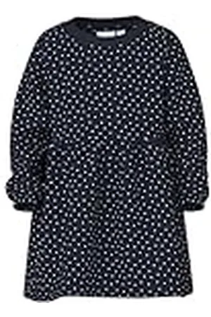 NAME IT Nmfviluba Ls SWE Dress Bru sweatjurk voor meisjes, , 98