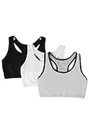 Fruit Of The Loom Tankstyle Cotton Bra Sportbeha, ondoorzichtig (verpakking van 4 stuks), , 34