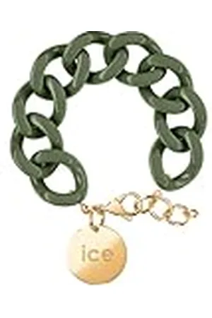 Ice-Watch ICE - Jewellery - Chain bracelet - - Gold - Kaki XL mesh armband voor vrouwen met gouden medaille (020923)