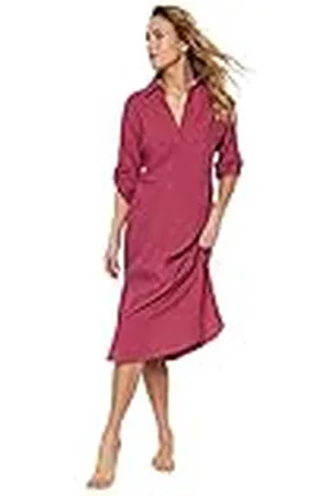 Trendyol Dames TIPP gedetailleerde strandjurk jurk, plum, 40