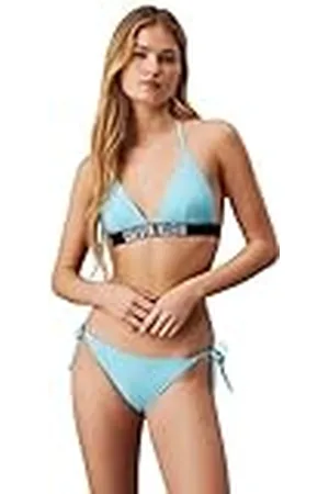 Calvin Klein Bikinitop met driehoekige rp-print voor dames, , XL