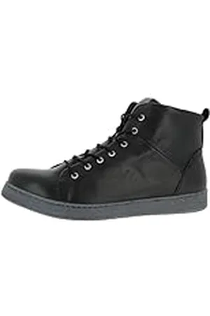 Andrea Conti High Top sneakers voor dames, zwart/antraciet, 41 EU, , 41 EU