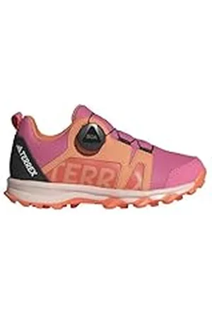 adidas Terrex Agravic Boa Trailschoenen, hoge schoenen zonder voetbal, uniseks, kinderen, Pink Fusion Putty Mauve Core Black, 39 EU