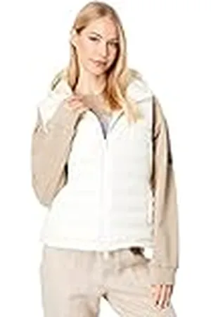 ECOALF Atlalf Damesvest van gerecycled polyester, met capuchon, bontvulling, ultralicht en comfortabel, damesvest, , XL