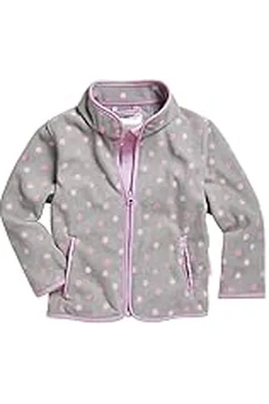 Playshoes Uniseks fleece jas met stippen, grijs, 128