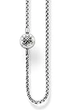 Thomas Sabo Damen-Erbskette KARMA BEADS Kette geschwärzt 925 Silber 45 cm - KK0002-001-12-L45