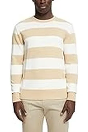 ESPRIT Collection Pullover met strepenpatroon, Crèam beige, M