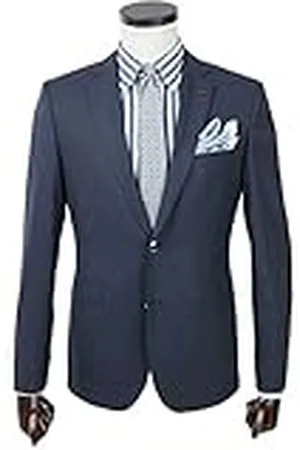 Bonamaison Herenblazerjack Comfort Fit Business Suit Jacket, Navy Blue, Standaard