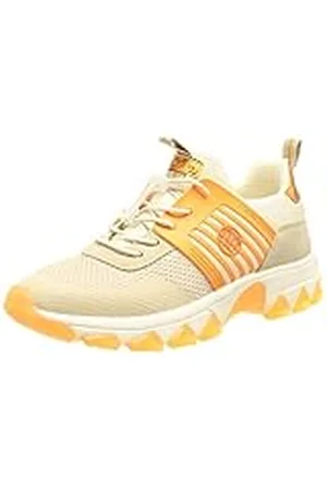 Bagatt Casual Yuki veterschoenen voor dames, beige/oranje, 39 EU, , 39 EU