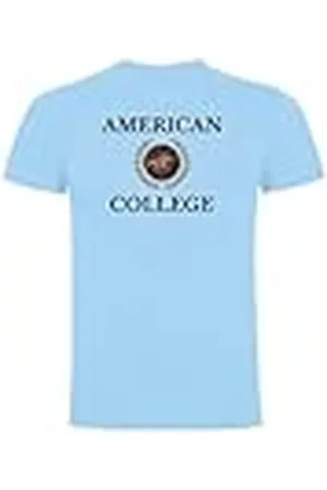 American College T-Shirts Sport Ademend Bedrukte Kleding Unisex Kinderen Jongens en Meisjes Casual Model ACTSW7 Sky Blue 8 Jaar, , 8 Jaar