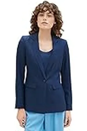 TOM TAILOR Dames 1036746 Blazer, 11758-Midnight Sail, 38, , 38