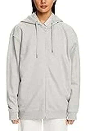 ESPRIT Gerecycled: oversized hoodie met ritssluiting, , XL