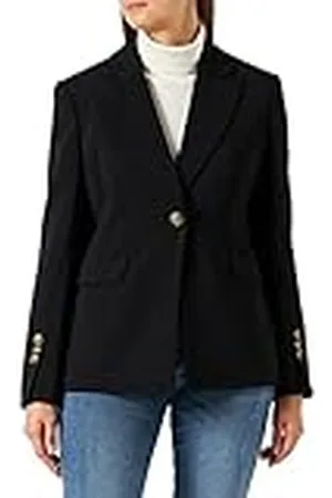 Pinko EVELO Crepe Stretch Blazer, Z99_Nero Limousine, 44 dames