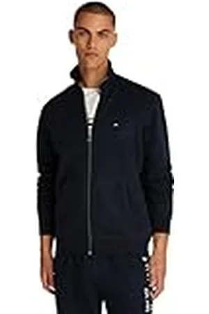 Tommy Hilfiger Heren ESSENTIAL FLEECE ZT STAND COLLAR MW0MW38083 Zip Through Sweatshirt, Blauw, S, , S