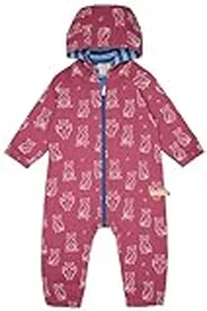 loud + proud Baby-meisjes waterafstotend met opdruk, GOTS-gecertificeerd Outdooroverall, , 74-80