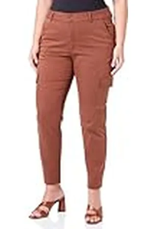 Kaffe Cargobroek voor dames, slim fit, korte lengte, ritssluiting, Fastening Pockets voor dames, , 44