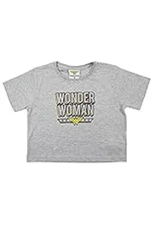 Disney T-shirt voor meisjes, Wonder Woman, grijs, 8 jaar