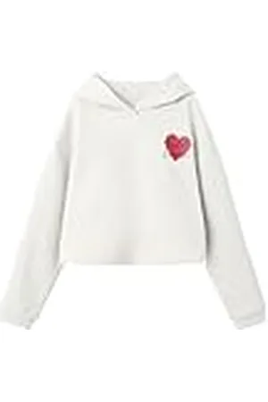 NAME IT Kids Meisjes Nkfterren Ls Cropped Boxy SWE Wh Bru Ps, , 122-128