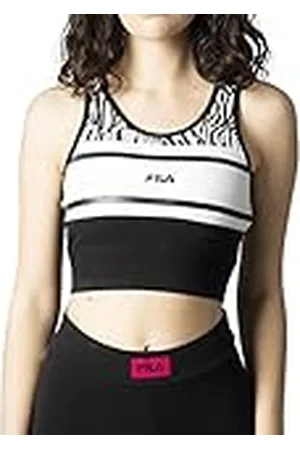 Fila Dames Braga Cropped Shirt met schouderbandjes, , L